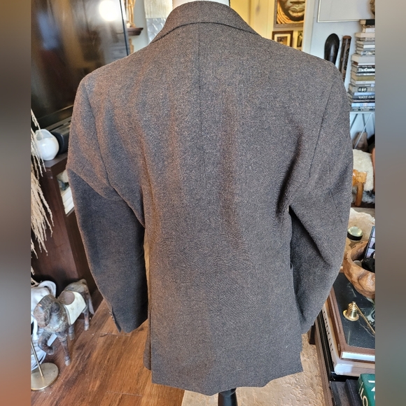 Paisley & Gray Double-Breasted Blazer in Dark Brown - Picture 4 of 6